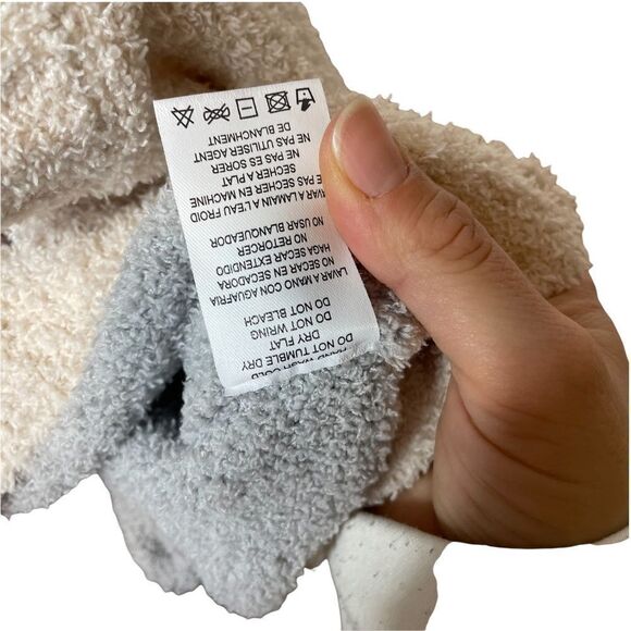 Thread and Supply tricolor colorblock fuzzy sweater large - Picture 4 of 8